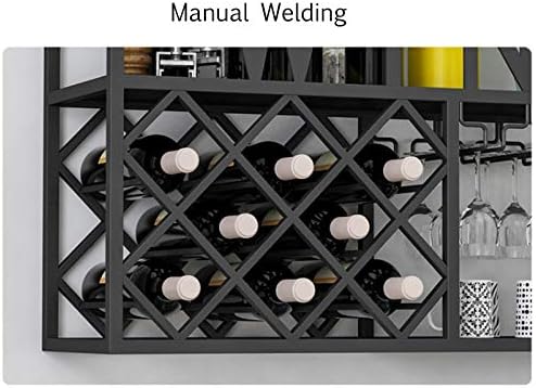 Double Freestanding Wine Racks Wall Mounted Cabinet