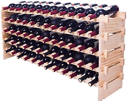 Back to 20s Solid Wood Wine Rack 60 Bottles 1