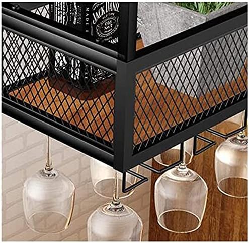 Generic Wall-Mounted Wine Rack with Glass Holder