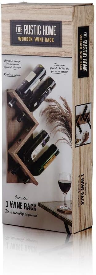 Home Essentials 16x10 Wood Wine Rack Shelf