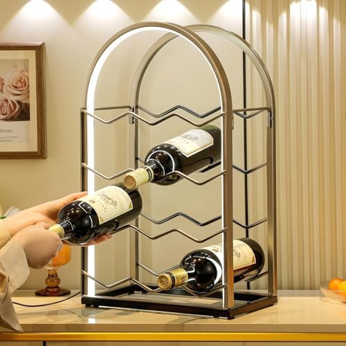 LED Countertop Wine Rack for 12 Bottles