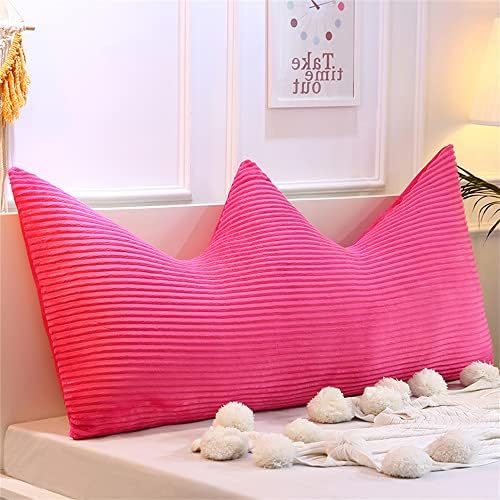 ZZYK Large Wedge Pillow Fleece Reading Pillow Pink 47 Inch
