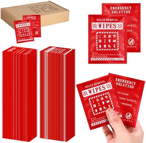 Timgle 200 Pcs Stain Remover Wipes for Clothes Fabric Carpet