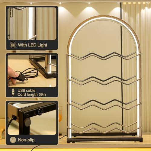 LED Countertop Wine Rack for 12 Bottles