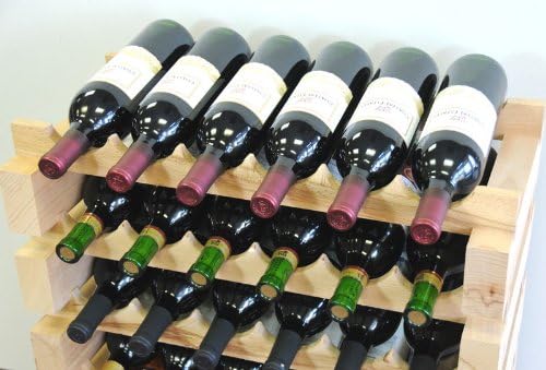 40-Bottle Hardwood Wine Rack Modular Set