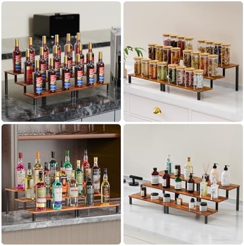 4 Pack Stackable Bottle Storage Rack for Water Bottles and Wine