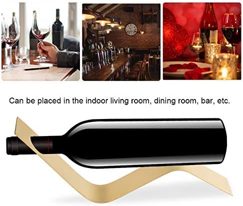 JOROBURO S-Shaped Wine Rack Gold 1