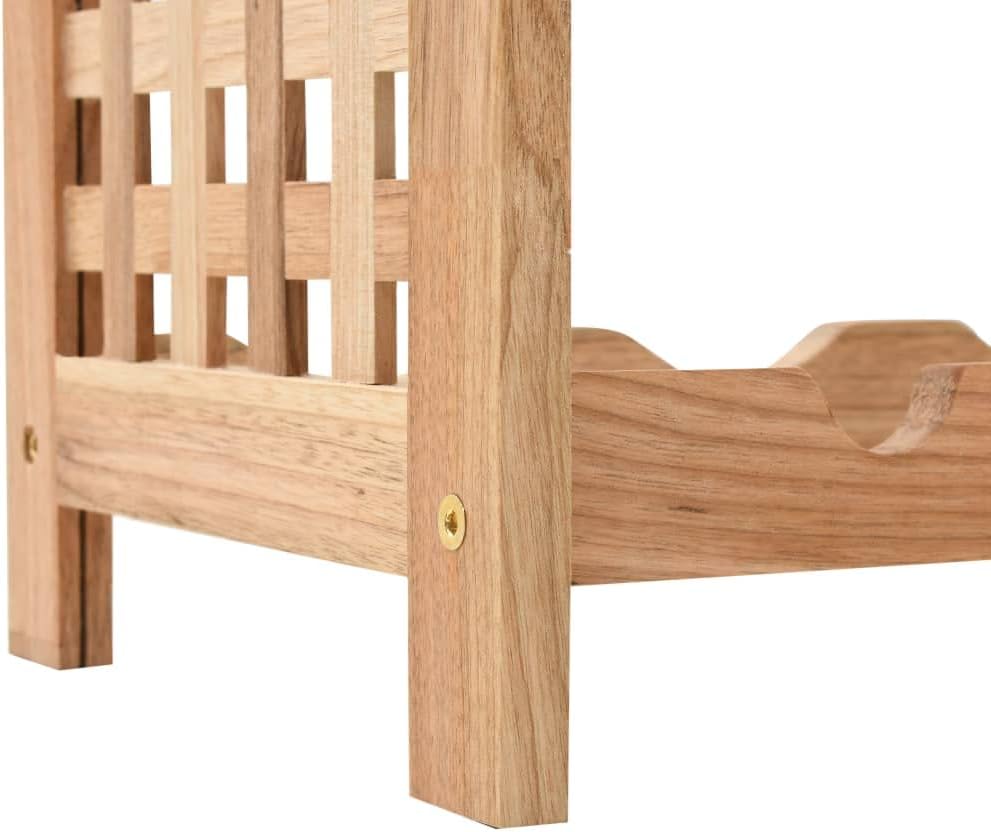vidaXL 5-Tier Walnut Wine Rack - 25 Bottle Holder