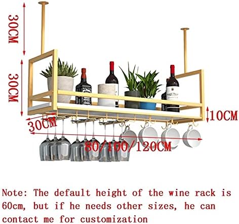 SENNIAN Hanging Wine Rack with Hooks and Shelf