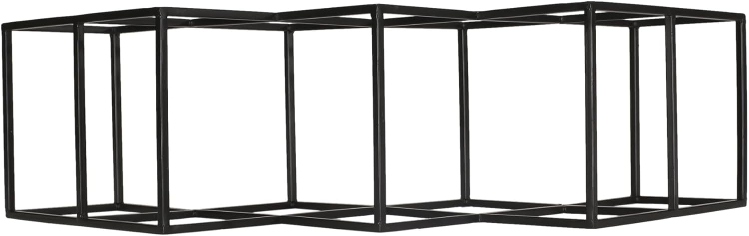 Modern Industrial Wine Rack with 7 Bottle Holders