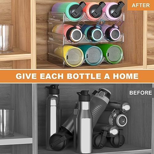 Benaep Stackable Wine Bottle Holder Cabinet Shelf