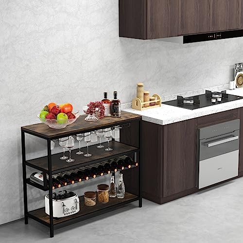 Giantex 4-Tier Freestanding Wine Rack Cabinet