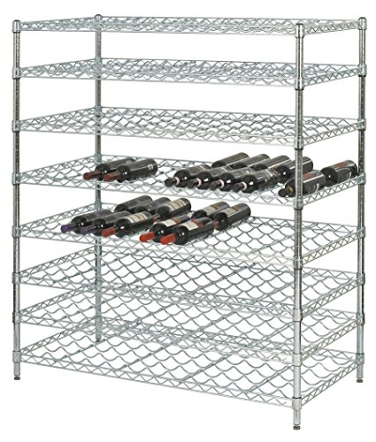 Omega 6 Tier Chrome Wine Rack with 144 Bottle Capacity