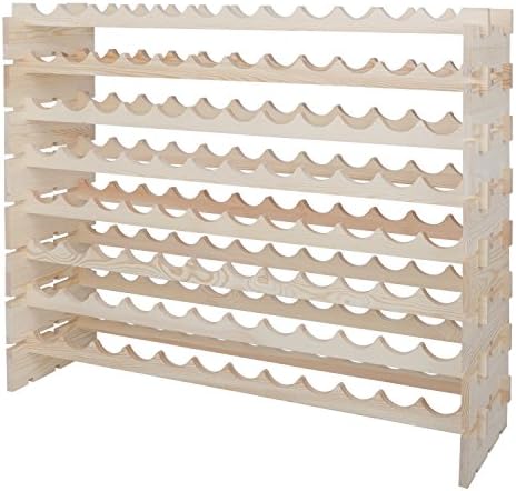 LEMY 8-Tier Freestanding Wine Rack 96 Bottles