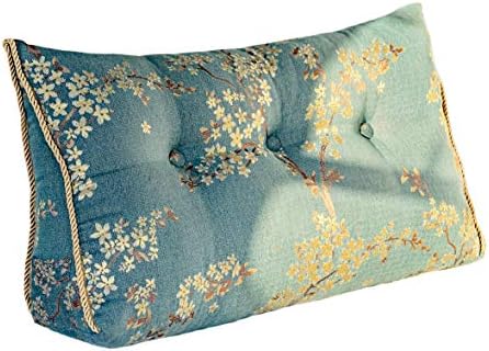 WOWMAX Wedge Pillow Headboard Lake Blue
