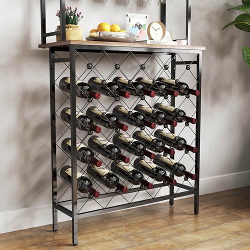 YAFF 3-Tier Wine Rack Bar Table with Storage 1