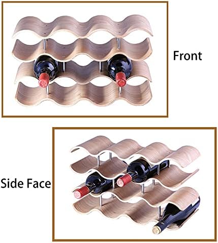 Stackable Wine Rack with 3 Layers for 12 Bottles