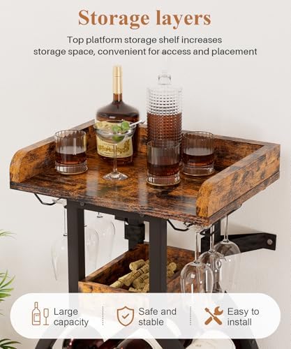 Vilaxing Freestanding Wine Rack 15 Bottle Storage