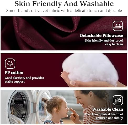 YXCSELL Bed Wedge Pillow with Removable Cover
