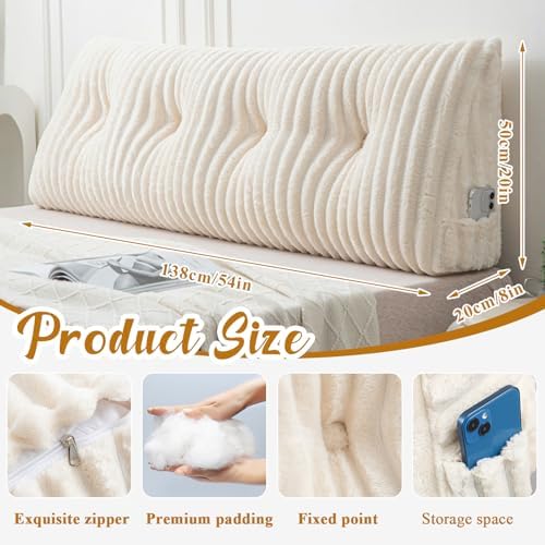 Wenqik Triangular Reading Pillow with Removable Cover 1