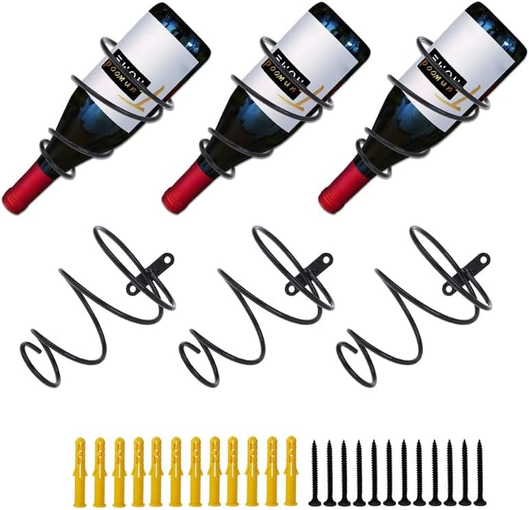 SHQ 5-Piece Wall Mounted Wine Rack Set