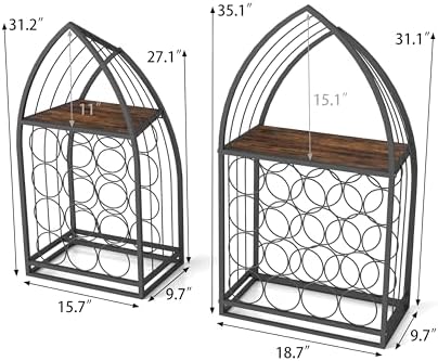 CIATRE Nautical Sailboat Wine Rack Set - 2-Piece