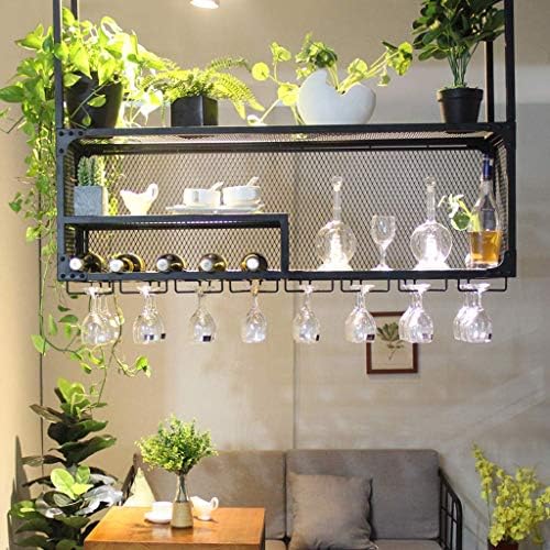 ZJDYDY Wall-Mounted Wine Rack with Cube Design