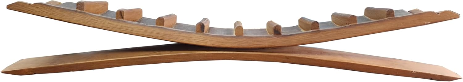 MGP Arched Oak Wine Rack for 9 Bottles