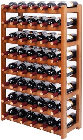 Freestanding Bamboo Wine Rack for Home Kitchen Dining Room