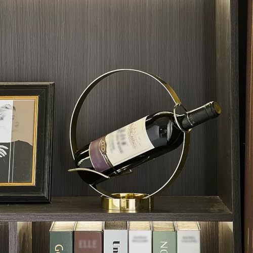 GeLive Elegant Single Wine Bottle Holder Stand