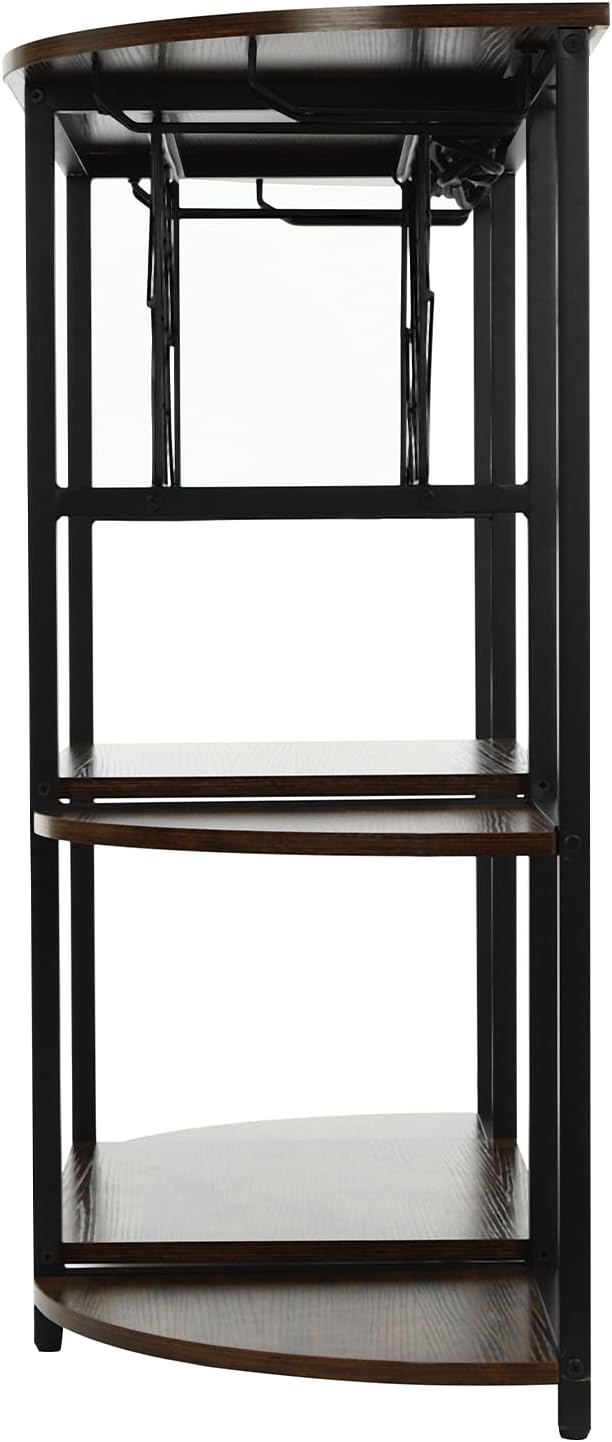 Industrial Wine Rack Table with RGB LED Light