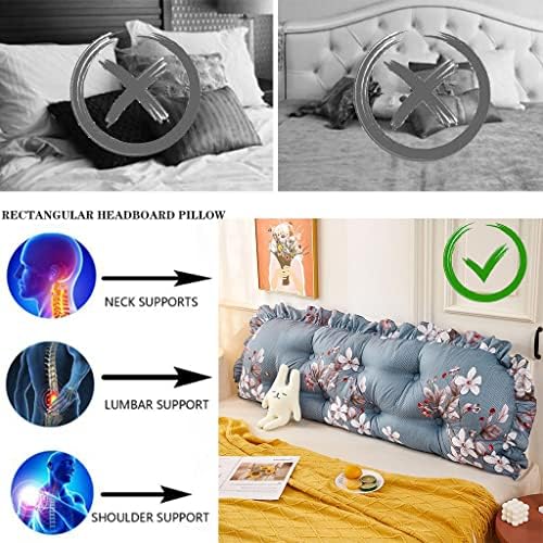 ZZYK Rectangular Headboard Pillow with Removable Cover 1