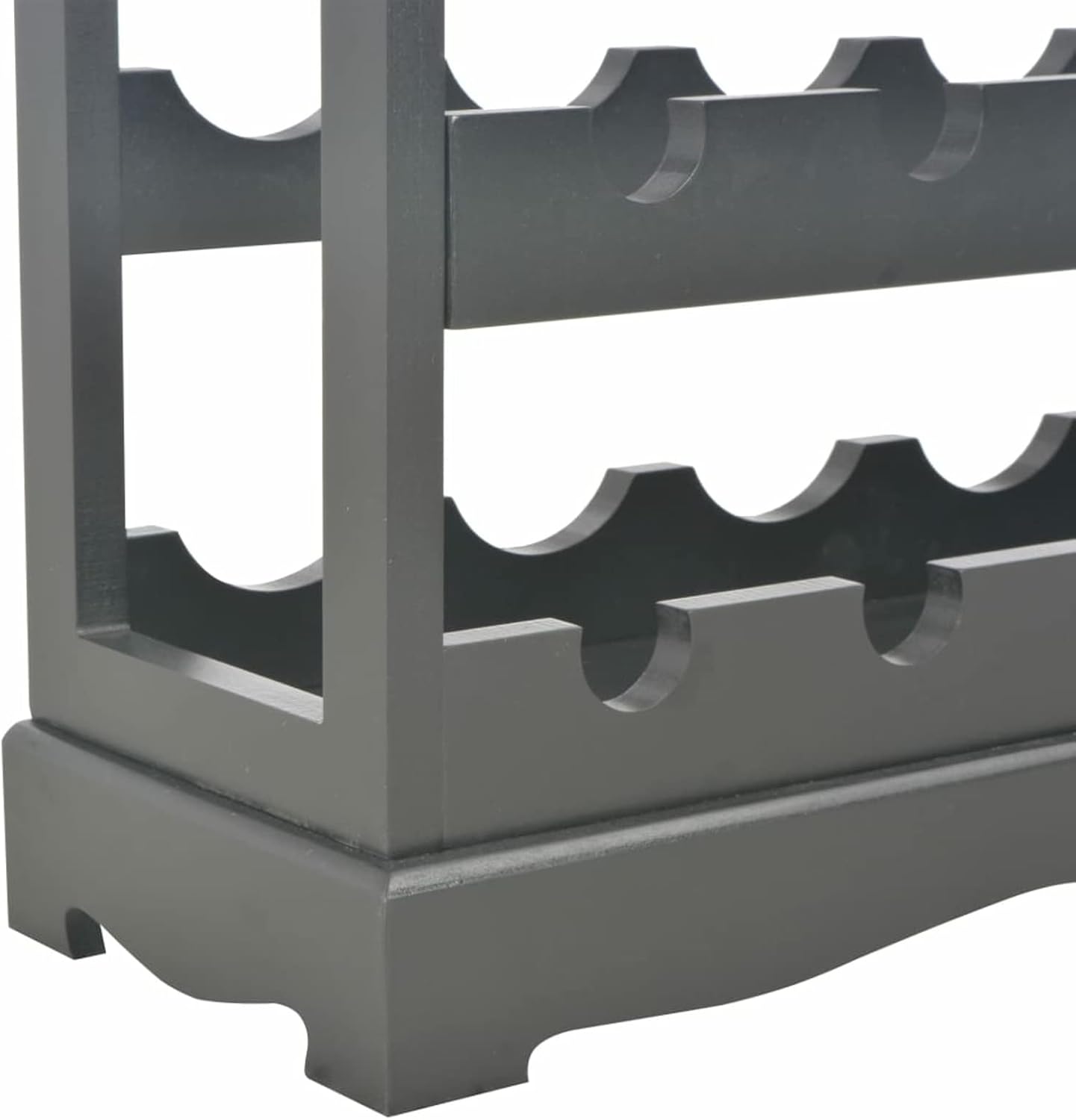 Camerina Black Wine Storage Cabinet 24-Bottle Rack