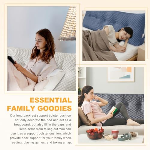 WUIOYNF Triangle Headboard Pillow with Removable Cover