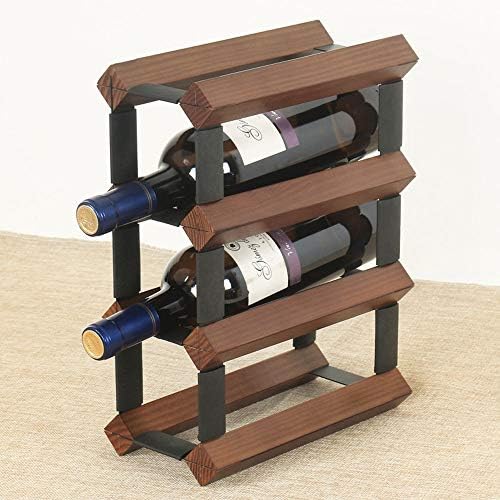 REMOTELY Bright Wooden 6 Bottle Freestanding Wine Rack