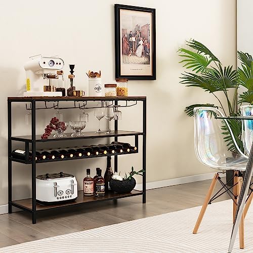 Giantex 4-Tier Freestanding Wine Rack Cabinet
