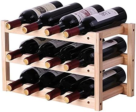 SYCARPET 3 Layer Wine Rack with 12 Bottles Storage