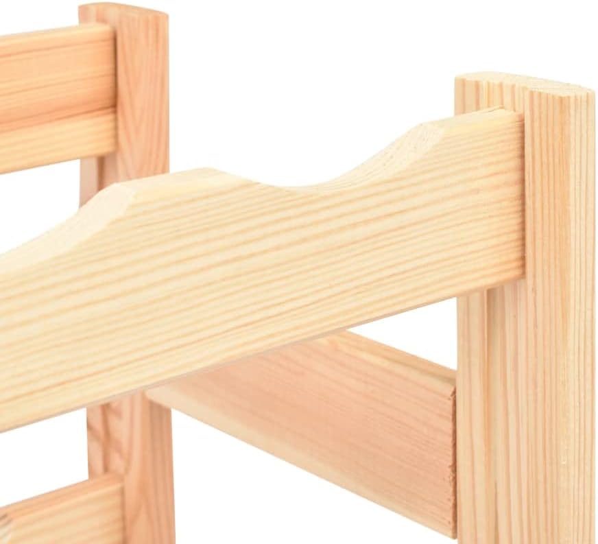 ZQQLVOO Solid Pinewood Wine Rack for 12 Bottles