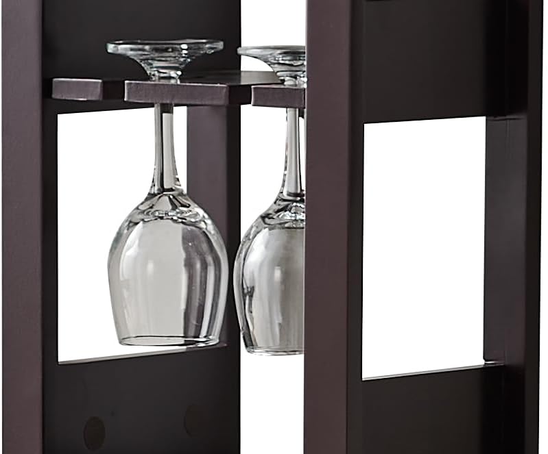 Kings Brand Granger Wine Rack - 12 Bottle Capacity - Dark Cherry