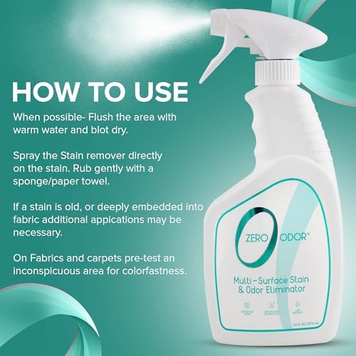 Zero Odor Multi-Surface Stain Remover Odor Eliminator 16oz 1