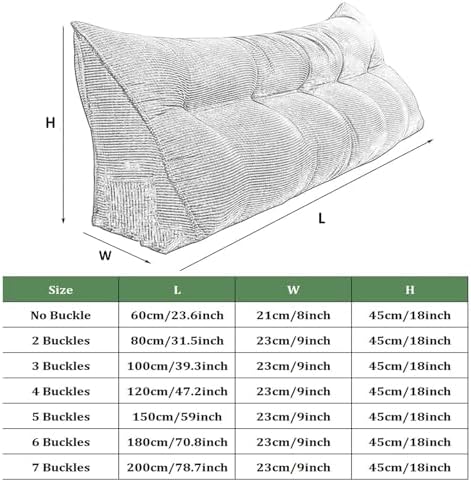 DLLDLGG Bed Wedge Pillow - Comfortable Adjustable Multi-Size