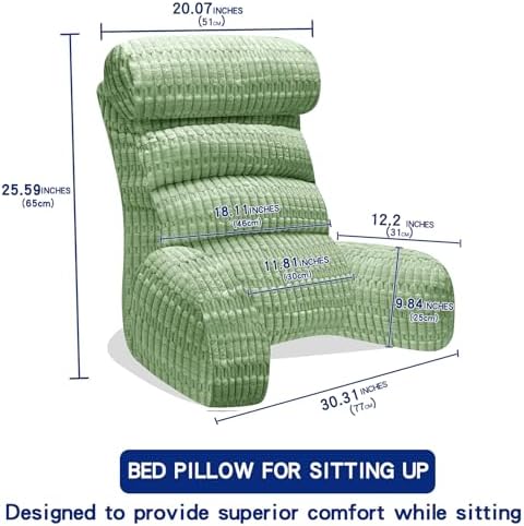 Extra Large Back Pillow for Bed Sitting Up