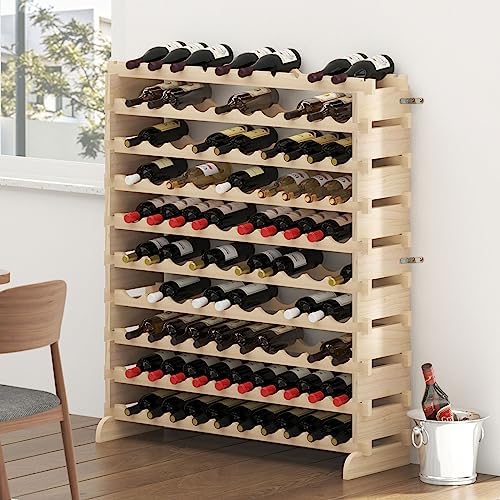DlandHome 100-Bottle Freestanding Wine Rack 10 Tier