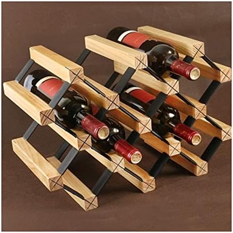 ALDEPO Wine Rack Solid Wood Diamond Lattice