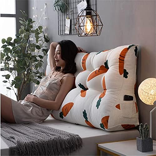 ZZYK Headboard Cushion Fleece Triangular Support Pillow
