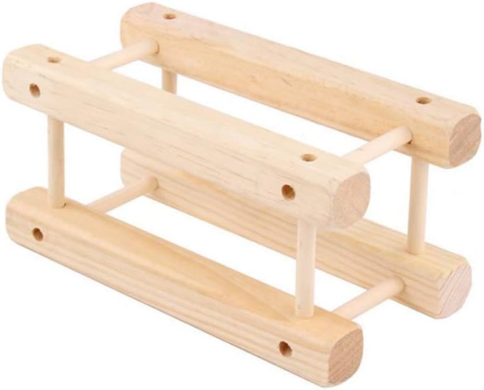 Freestanding Wine Rack Wooden Space-Saving Kitchen Storage Holder