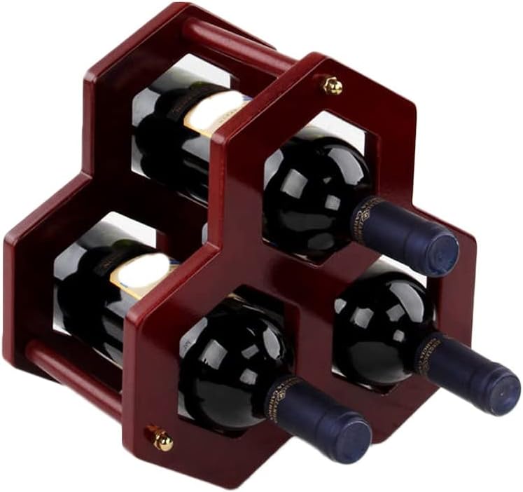LYRWISHLTD Small Wooden Wine Rack Holder