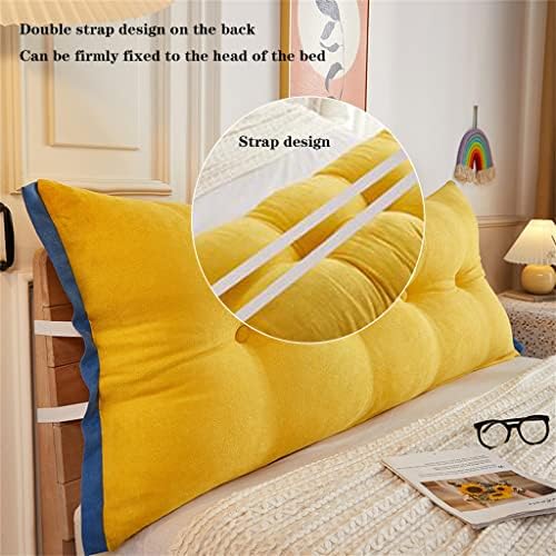 ZZYK Reading Support Pillow with Removable Cover Yellow 47