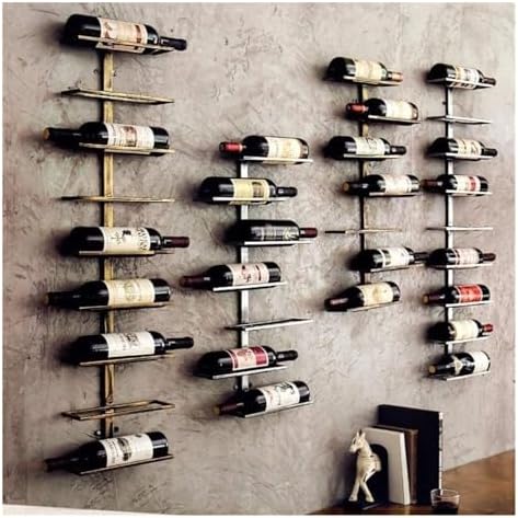Industrial Style Freestanding Wine Rack with Wrought Iron Design