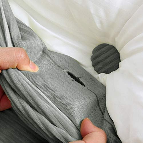 WOWMAX Corduroy Headboard Pillow 100 Cotton Grey California King